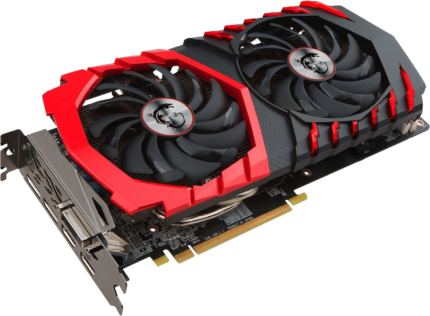 Red and Black MSI GeForce GTX 1060