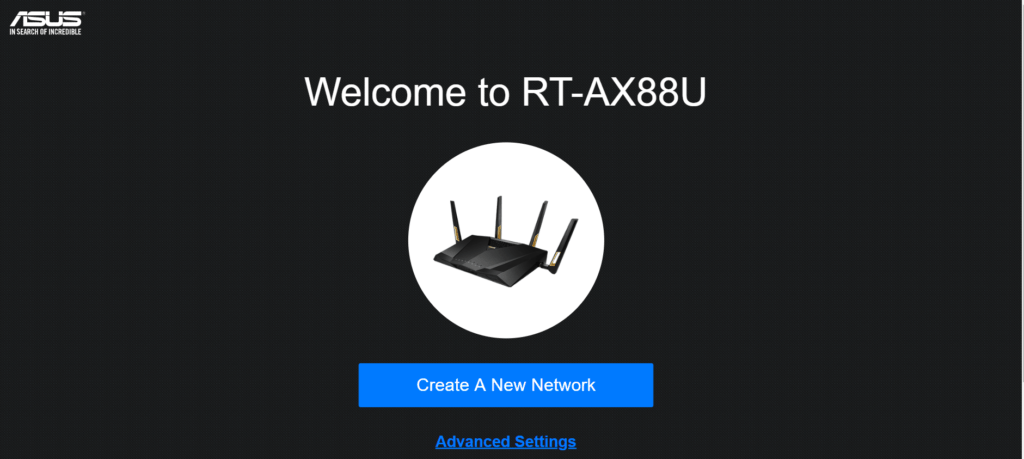 ASUS Router Quick Internet Setup