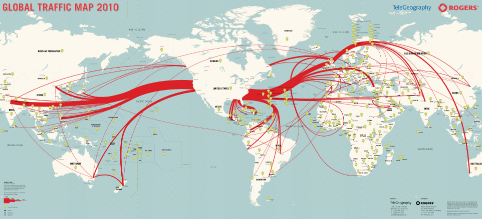 Global Internet Traffic Map